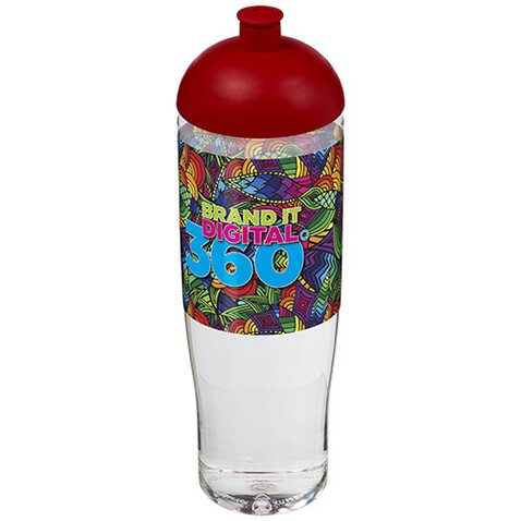 H2O Active® Tempo 700 ml Sportflasche mit Stülpdeckel, transparent, rot bedrucken, Art.-Nr. 21004203 H2O Active® Tempo 700 ml Sportflasche mit Stülpdeckel, transparent, rot bedrucken, Art.-Nr. 21004203