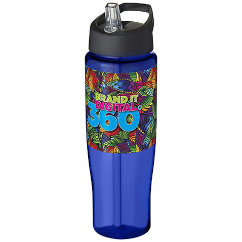 H2O Active® Tempo 700 ml Sportflasche mit Ausgussdeckel, blau, schwarz bedrucken, Art.-Nr. 21004403 H2O Active® Tempo 700 ml Sportflasche mit Ausgussdeckel, blau, schwarz bedrucken, Art.-Nr. 21004403