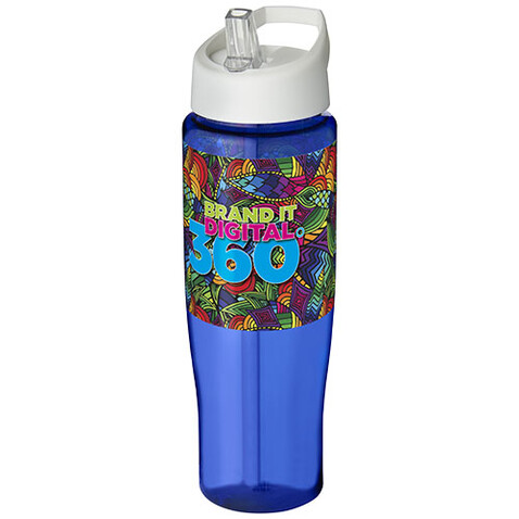 H2O Active® Tempo 700 ml Sportflasche mit Ausgussdeckel, blau, weiss bedrucken, Art.-Nr. 21004411 H2O Active® Tempo 700 ml Sportflasche mit Ausgussdeckel, blau, weiss bedrucken, Art.-Nr. 21004411