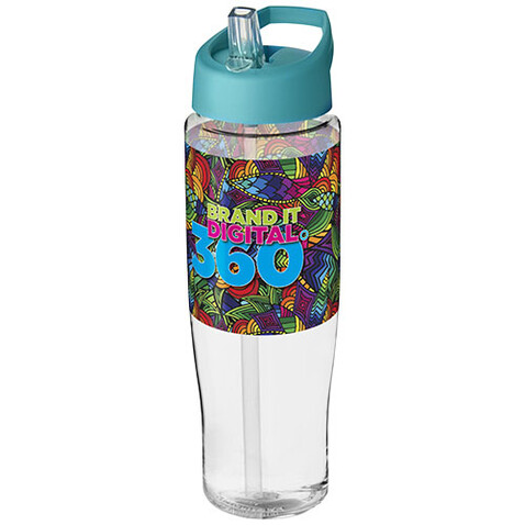 H2O Active® Tempo 700 ml Sportflasche mit Ausgussdeckel, transparent, aquablau bedrucken, Art.-Nr. 21004418 H2O Active® Tempo 700 ml Sportflasche mit Ausgussdeckel, transparent, aquablau bedrucken, Art.-Nr. 21004418