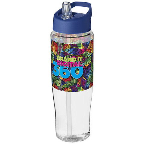 H2O Active® Tempo 700 ml Sportflasche mit Ausgussdeckel, transparent, blau bedrucken, Art.-Nr. 21004419 H2O Active® Tempo 700 ml Sportflasche mit Ausgussdeckel, transparent, blau bedrucken, Art.-Nr. 21004419