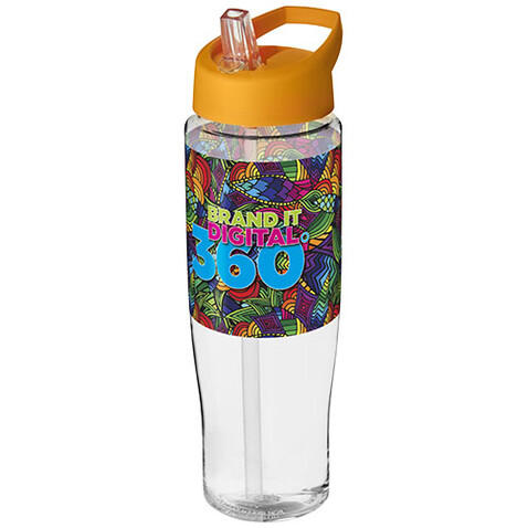 H2O Active® Tempo 700 ml Sportflasche mit Ausgussdeckel, transparent, orange bedrucken, Art.-Nr. 21004422 H2O Active® Tempo 700 ml Sportflasche mit Ausgussdeckel, transparent, orange bedrucken, Art.-Nr. 21004422
