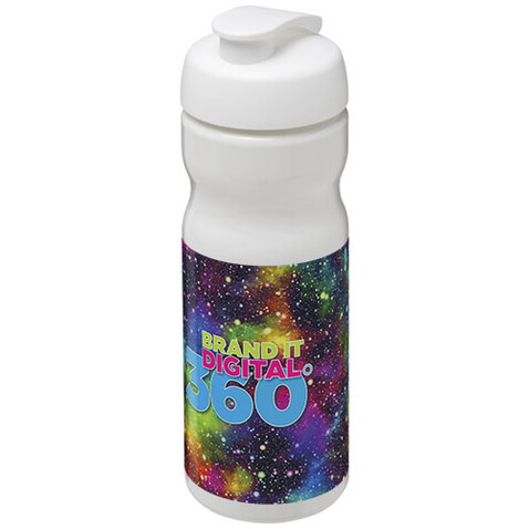 H2O Active® Base 650 ml Sportflasche mit Klappdeckel, weiss bedrucken, Art.-Nr. 21004516 H2O Active® Base 650 ml Sportflasche mit Klappdeckel, weiss bedrucken, Art.-Nr. 21004516