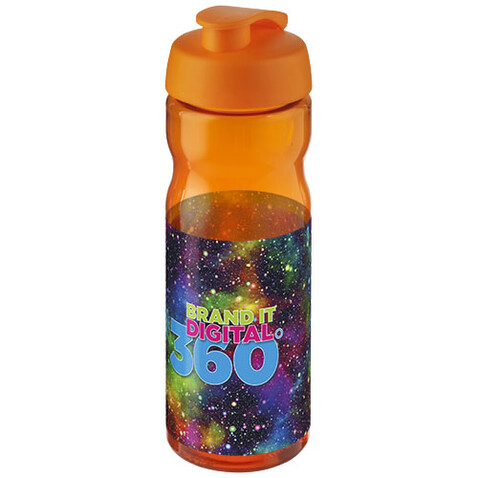 H2O Active® Base 650 ml Sportflasche mit Klappdeckel, orange, orange bedrucken, Art.-Nr. 21004531 H2O Active® Base 650 ml Sportflasche mit Klappdeckel, orange, orange bedrucken, Art.-Nr. 21004531
