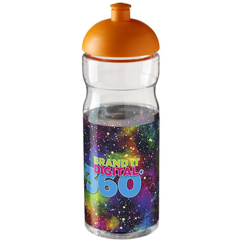 H2O Active® Base 650 ml Sportflasche mit Stülpdeckel, transparent, orange bedrucken, Art.-Nr. 21004707 H2O Active® Base 650 ml Sportflasche mit Stülpdeckel, transparent, orange bedrucken, Art.-Nr. 21004707
