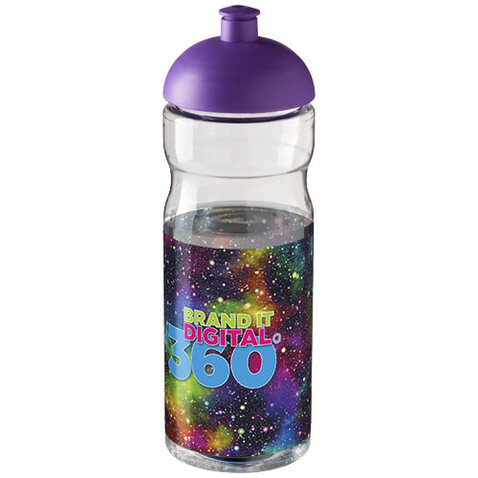 H2O Active® Base 650 ml Sportflasche mit Stülpdeckel, transparent, lila bedrucken, Art.-Nr. 21004709 H2O Active® Base 650 ml Sportflasche mit Stülpdeckel, transparent, lila bedrucken, Art.-Nr. 21004709