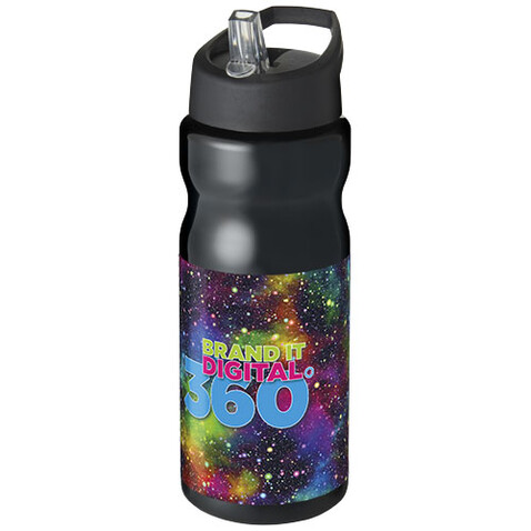 H2O Active® Base 650 ml Sportflasche mit Ausgussdeckel, schwarz bedrucken, Art.-Nr. 21004901 H2O Active® Base 650 ml Sportflasche mit Ausgussdeckel, schwarz bedrucken, Art.-Nr. 21004901
