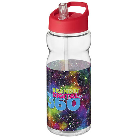 H2O Active® Base 650 ml Sportflasche mit Ausgussdeckel, transparent, rot bedrucken, Art.-Nr. 21004922 H2O Active® Base 650 ml Sportflasche mit Ausgussdeckel, transparent, rot bedrucken, Art.-Nr. 21004922
