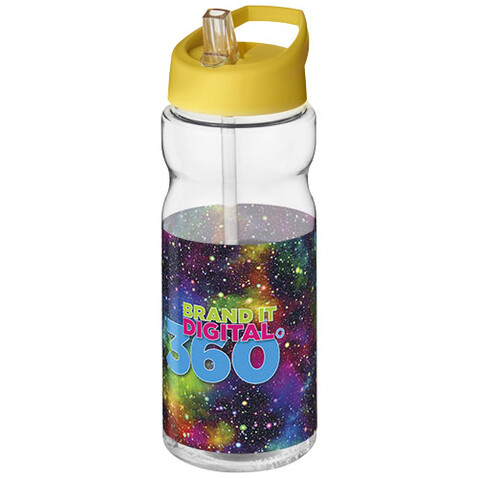 H2O Active® Base 650 ml Sportflasche mit Ausgussdeckel, transparent, gelb bedrucken, Art.-Nr. 21004923 H2O Active® Base 650 ml Sportflasche mit Ausgussdeckel, transparent, gelb bedrucken, Art.-Nr. 21004923
