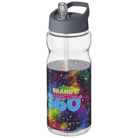 H2O Active® Base 650 ml Sportflasche mit Ausgussdeckel, transparent, storm grey bedrucken, Art.-Nr. 21004926 H2O Active® Base 650 ml Sportflasche mit Ausgussdeckel, transparent, storm grey bedrucken, Art.-Nr. 21004926