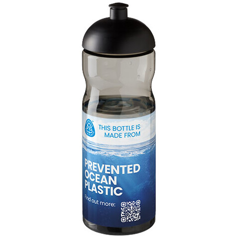 H2O Active® Eco Base 650 ml Sportflasche mit Stülpdeckel, charcoal, schwarz bedrucken, Art.-Nr. 21009800