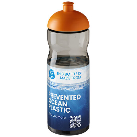 H2O Active® Eco Base 650 ml Sportflasche mit Stülpdeckel, kohle, orange bedrucken, Art.-Nr. 21009807 H2O Active® Eco Base 650 ml Sportflasche mit Stülpdeckel, kohle, orange bedrucken, Art.-Nr. 21009807