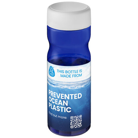 H2O Active® Eco Base 650 ml Sportflasche mit Drehdeckel, blau, weiss bedrucken, Art.-Nr. 21043503 H2O Active® Eco Base 650 ml Sportflasche mit Drehdeckel, blau, weiss bedrucken, Art.-Nr. 21043503