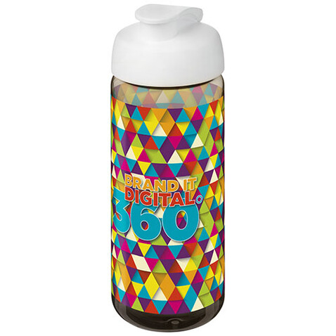 H2O Active® Octave Tritan™ 600-ml-Sportflasche mit Klappdeckel, kohle, weiss bedrucken, Art.-Nr. 21044505 H2O Active® Octave Tritan™ 600-ml-Sportflasche mit Klappdeckel, kohle, weiss bedrucken, Art.-Nr. 21044505
