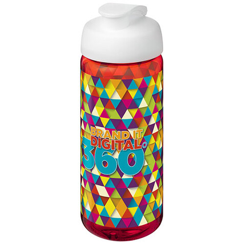 H2O Active® Octave Tritan™ 600-ml-Sportflasche mit Klappdeckel, rot, weiss bedrucken, Art.-Nr. 21044507 H2O Active® Octave Tritan™ 600-ml-Sportflasche mit Klappdeckel, rot, weiss bedrucken, Art.-Nr. 21044507