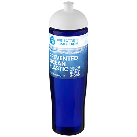 H2O Active® Eco Tempo 700 ml Sportflasche mit Stülpdeckel, weiss, blau bedrucken, Art.-Nr. 21045103 H2O Active® Eco Tempo 700 ml Sportflasche mit Stülpdeckel, weiss, blau bedrucken, Art.-Nr. 21045103