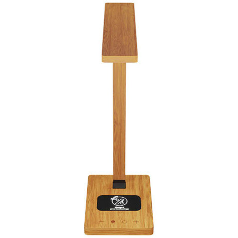 SCX.design O31 10W Schreibtischlampe aus Holz, braun bedrucken, Art.-Nr. 1PX09771