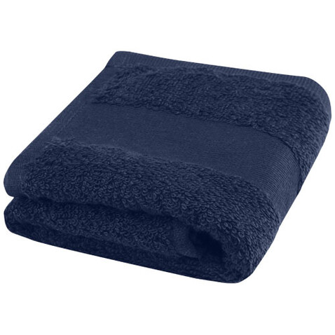 Sophia 450 g/m² Baumwollhandtuch 30 x 50 cm, navy bedrucken, Art.-Nr. 11700055