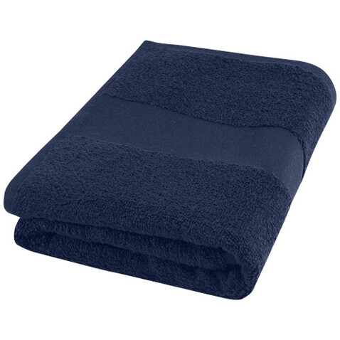 Charlotte 450 g/m² Baumwollhandtuch 50 x 100 cm, navy bedrucken, Art.-Nr. 11700155