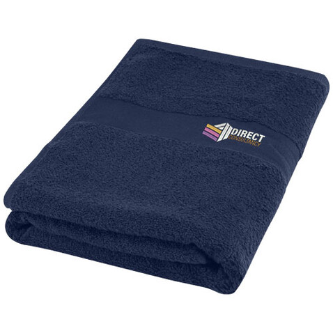 Amelia 450 g/m² Baumwollhandtuch 70 x 140 cm, navy bedrucken, Art.-Nr. 11700255