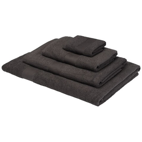 Amelia 450 g/m² Baumwollhandtuch 70 x 140 cm, anthrazit bedrucken, Art.-Nr. 11700284 Amelia 450 g/m² Baumwollhandtuch 70 x 140 cm, anthrazit bedrucken, Art.-Nr. 11700284
