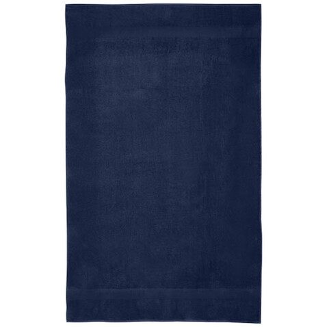 Evelyn 450 g/m² Baumwollhandtuch 100 x 180 cm, navy bedrucken, Art.-Nr. 11700355