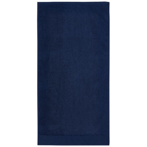 Nora 550 g/m² Baumwollhandtuch 50 x 100 cm, navy bedrucken, Art.-Nr. 11700555