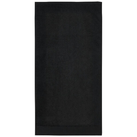 Nora 550 g/m² Baumwollhandtuch 50 x 100 cm, schwarz bedrucken, Art.-Nr. 11700590 Nora 550 g/m² Baumwollhandtuch 50 x 100 cm, schwarz bedrucken, Art.-Nr. 11700590