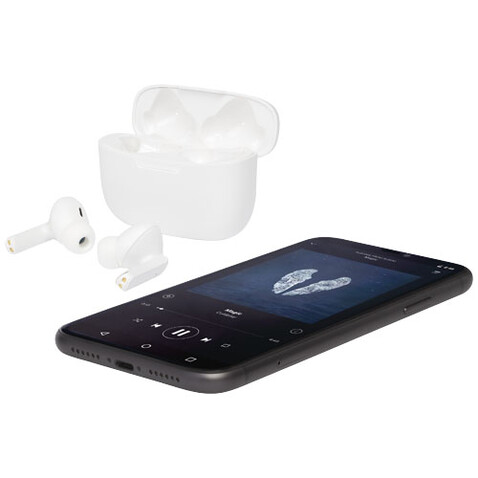 Essos 2.0 True Wireless Auto-Pair-Ohrhörer mit Etui, weiss bedrucken, Art.-Nr. 12429001