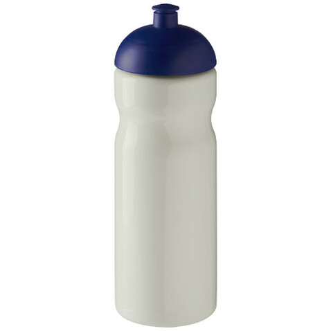 H2O Active® Eco Base 650 ml Sportflasche mit Stülpdeckel, elfenbeinweiß, blau bedrucken, Art.-Nr. 21009840