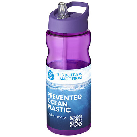 H2O Active® Eco Base 650 ml Sportflasche mit Ausgussdeckel, lila, lila bedrucken, Art.-Nr. 21009912