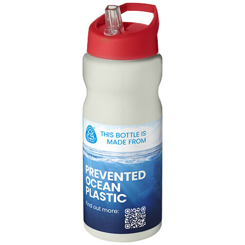 H2O Active® Eco Base 650 ml Sportflasche mit Ausgussdeckel, elfenbeinweiß, rot bedrucken, Art.-Nr. 21009915 H2O Active® Eco Base 650 ml Sportflasche mit Ausgussdeckel, elfenbeinweiß, rot bedrucken, Art.-Nr. 21009915