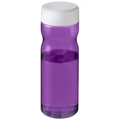 H2O Active® Eco Base 650 ml Sportflasche mit Drehdeckel, lila, weiss bedrucken, Art.-Nr. 21043509 H2O Active® Eco Base 650 ml Sportflasche mit Drehdeckel, lila, weiss bedrucken, Art.-Nr. 21043509
