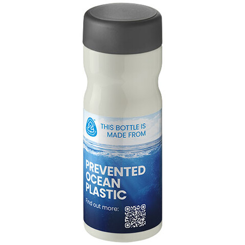 H2O Active® Eco Base 650 ml Sportflasche mit Drehdeckel, elfenbeinweiß, grau bedrucken, Art.-Nr. 21043512 H2O Active® Eco Base 650 ml Sportflasche mit Drehdeckel, elfenbeinweiß, grau bedrucken, Art.-Nr. 21043512