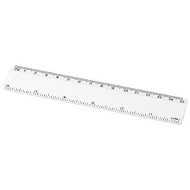 Refari 15 cm Lineal aus recyceltem Kunststoff, weiss bedrucken, Art.-Nr. 21046701 Refari 15 cm Lineal aus recyceltem Kunststoff, weiss bedrucken, Art.-Nr. 21046701