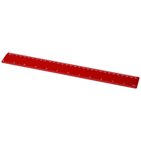 Refari 30 cm Lineal aus recyceltem Kunststoff, rot bedrucken, Art.-Nr. 21046821 Refari 30 cm Lineal aus recyceltem Kunststoff, rot bedrucken, Art.-Nr. 21046821