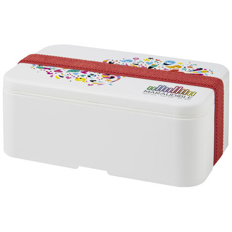 MIYO Lunchbox, weiss, rot bedrucken, Art.-Nr. 21046901 MIYO Lunchbox, weiss, rot bedrucken, Art.-Nr. 21046901