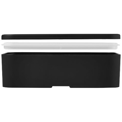 MIYO Lunchbox, schwarz, schwarz bedrucken, Art.-Nr. 21046990