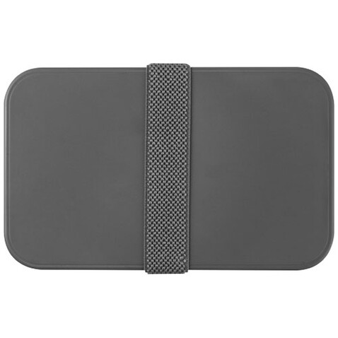 MIYO Doppel-Lunchbox, grau, weiss, grau bedrucken, Art.-Nr. 21047001
