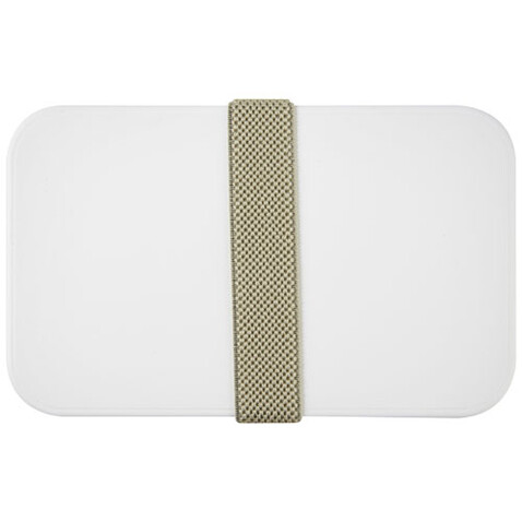 MIYO Doppel-Lunchbox, weiss, weiss, kieselgrau bedrucken, Art.-Nr. 21047010