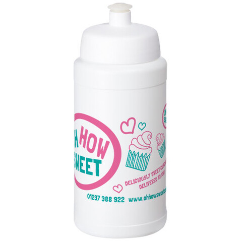 Baseline® Plus 500 ml Sportflasche, weiss bedrucken, Art.-Nr. 22020001