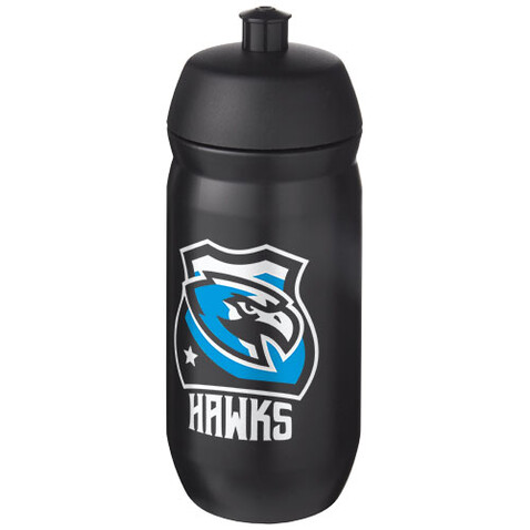 HydroFlex™ 500 ml Squeezy Sportflasche, schwarz bedrucken, Art.-Nr. 22030090