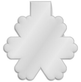 RFX™ M-10 Reflektierender TPU-Magnet Schneeflocke, weiss bedrucken, Art.-Nr. 1PR06801