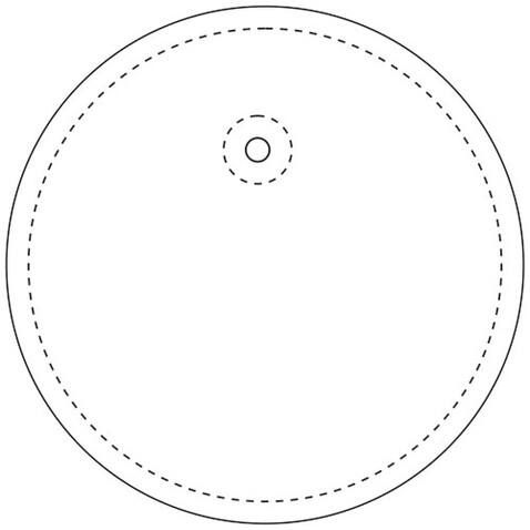 RFX™ H-09 Runder reflektierender TPU-Anhänger, weiss bedrucken, Art.-Nr. 1PR08501