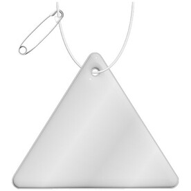 RFX™ H-12 Dreieckiger reflektierender PVC-Anhänger, weiss bedrucken, Art.-Nr. 1PR10001 RFX™ H-12 Dreieckiger reflektierender PVC-Anhänger, weiss bedrucken, Art.-Nr. 1PR10001