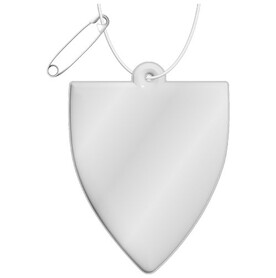 RFX™ H-12 reflektierender PVC-Koffer-Anhänger, weiss bedrucken, Art.-Nr. 1PR10401