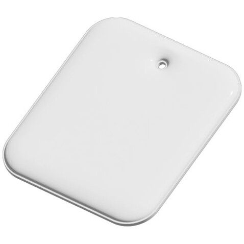 RFX™ H-20 rechteckiger reflektierender PVC-Anhänger XXL, weiss bedrucken, Art.-Nr. 1PR12001