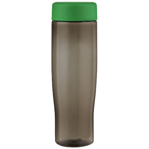 H2O Active® Eco Tempo 700 ml Wasserflasche mit Drehdeckel, grün, kohle bedrucken, Art.-Nr. 21045061