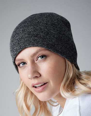 Beechfield Original Pull-On Beanie, Heather Grey, One Size bedrucken, Art.-Nr. 003691230