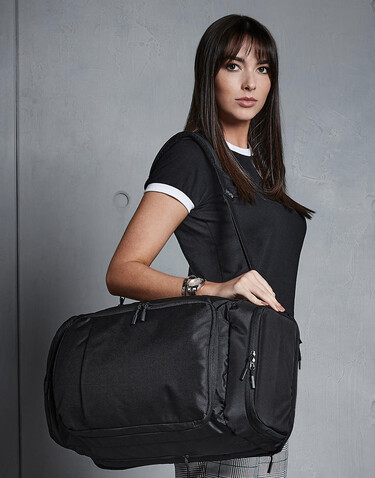Quadra Pitch Black 72 Hour Weekender, Black, One Size bedrucken, Art.-Nr. 008301010